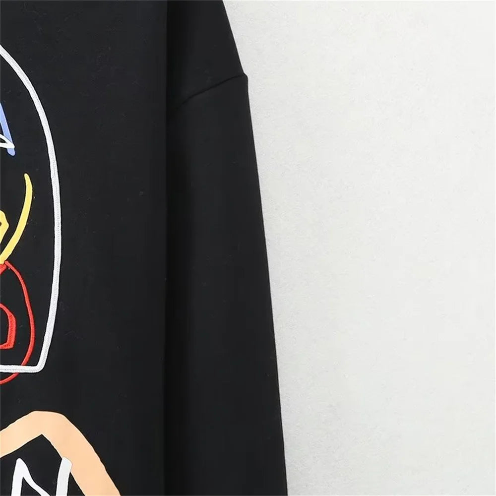 Autumn/Winter Women's New Fashion Casual Embroidery Girls' Pattern Sweater