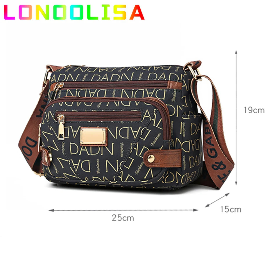 Vintage Women's Messenger Bag Ladies Crossbody Shoulder Shopper Sac A Main Many Pockets Female Handbags and Purses