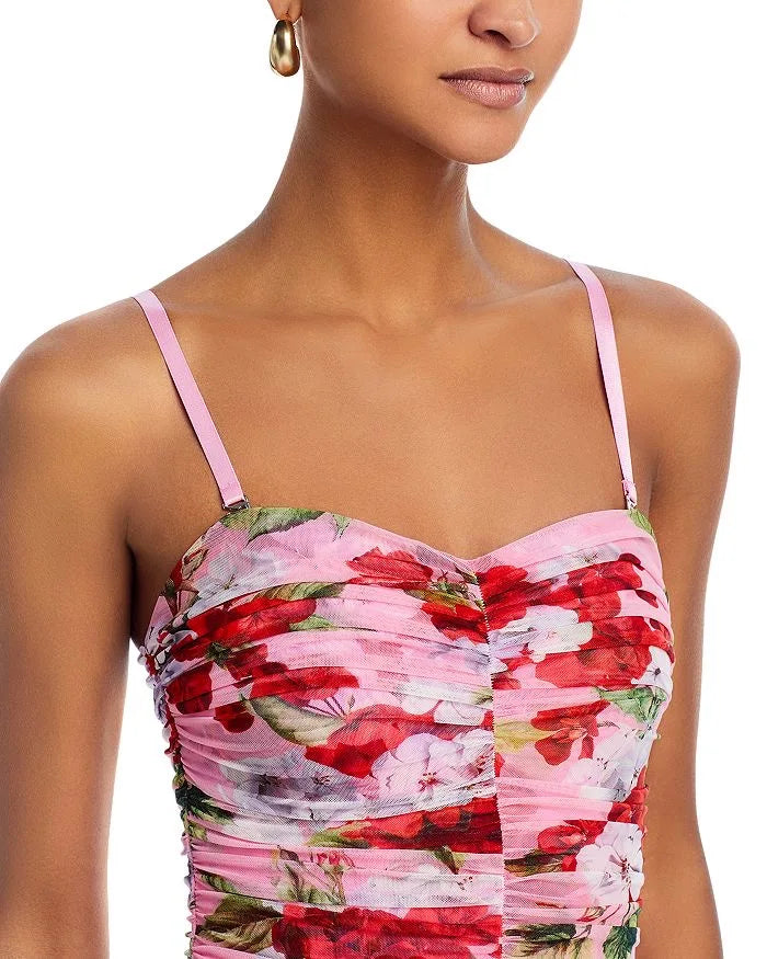 Print Color Women Sleeveless Sexy Strap Bodycon Mid-calf Dress Celebrate Nightclub Party Vacation Birthday Dress Wholesale