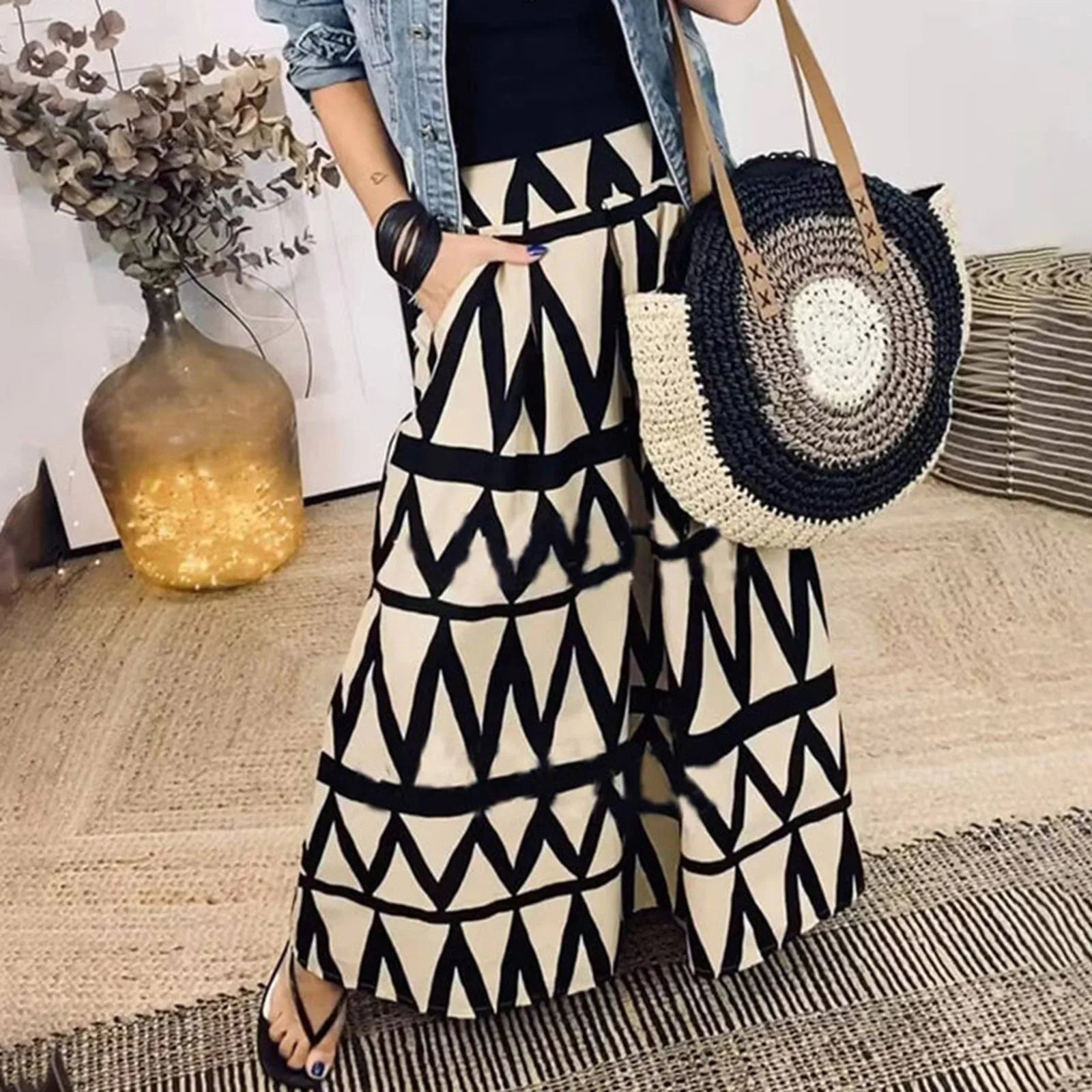 Korean-Style Skirt Clothes Women'S Elegant High Waist Skirt Tie Front Pleated Maxi Skirts Sequin Skirt For Women Ropa De Mujer Black