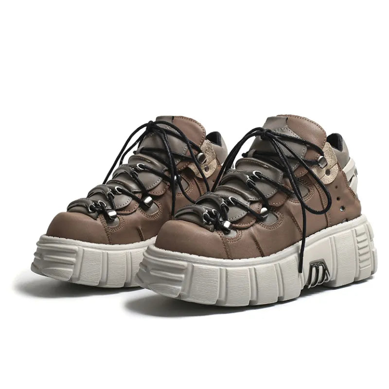 Autumn and winter new women's shoes fashion british Street style Lace up design knight Martin locomotive short boots 41