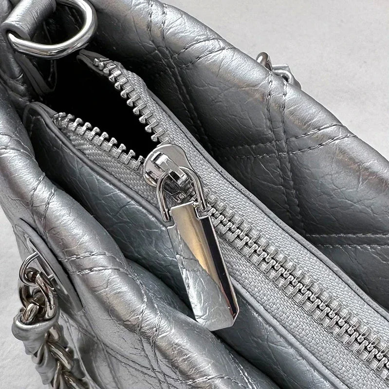 Luxury Women's Elegant Messenger Bag Leather Crossbody Bag Handbag, Classic Famous Designer Popular Shoulder Tote For Ladies