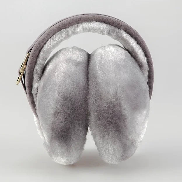 Plush Ear Muffs Warmer Foldable Ear Cover for Women Men Winter Warm Earflaps Outdoor Cold Protection Ear-Muffs Ear Cover Fashion A-gray