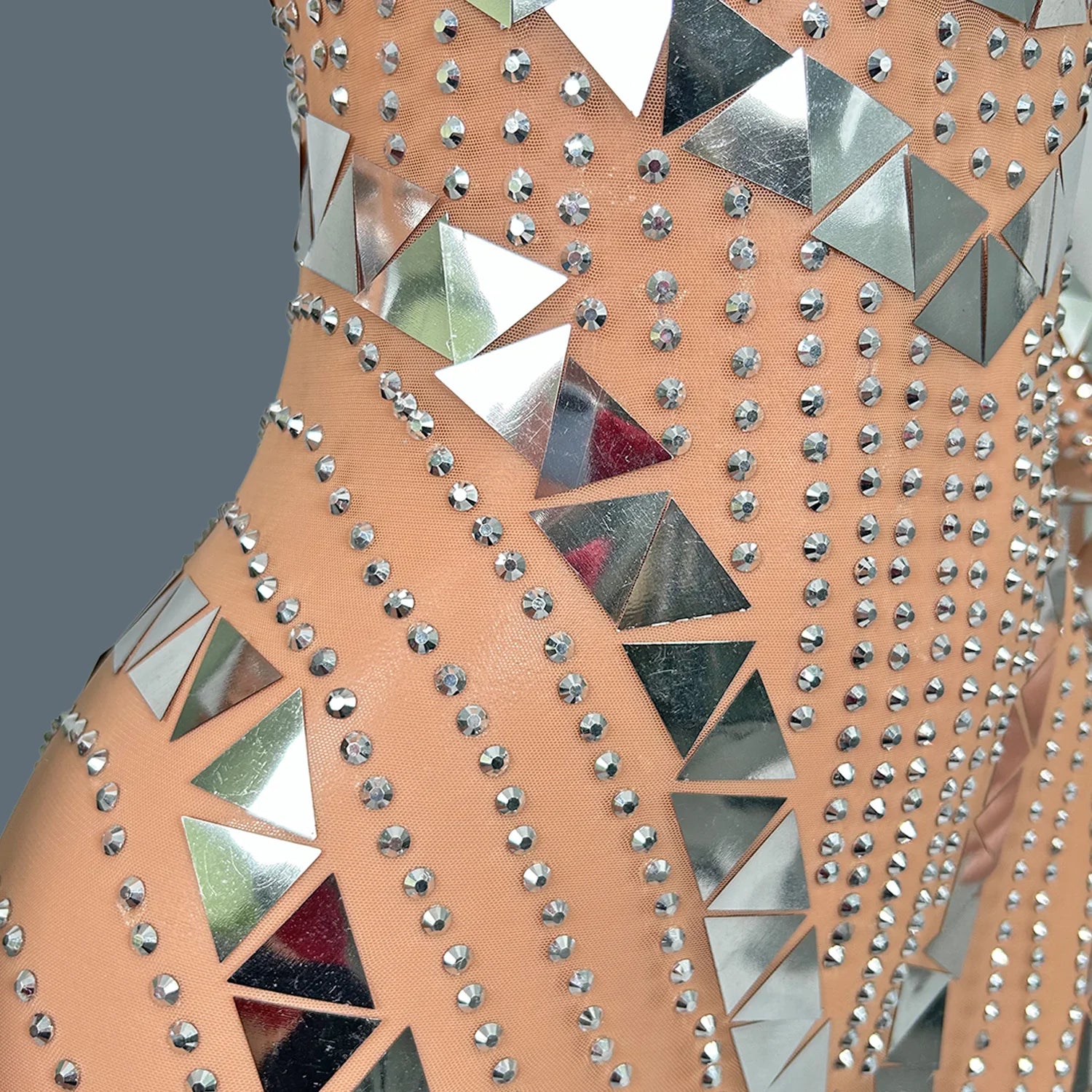 Women Sexy Sparkly Sequins Tight Jumpsuit Female Singer DJ Bar Nightclub Stage Performance Outfit Diamonds Rompers Diaoding