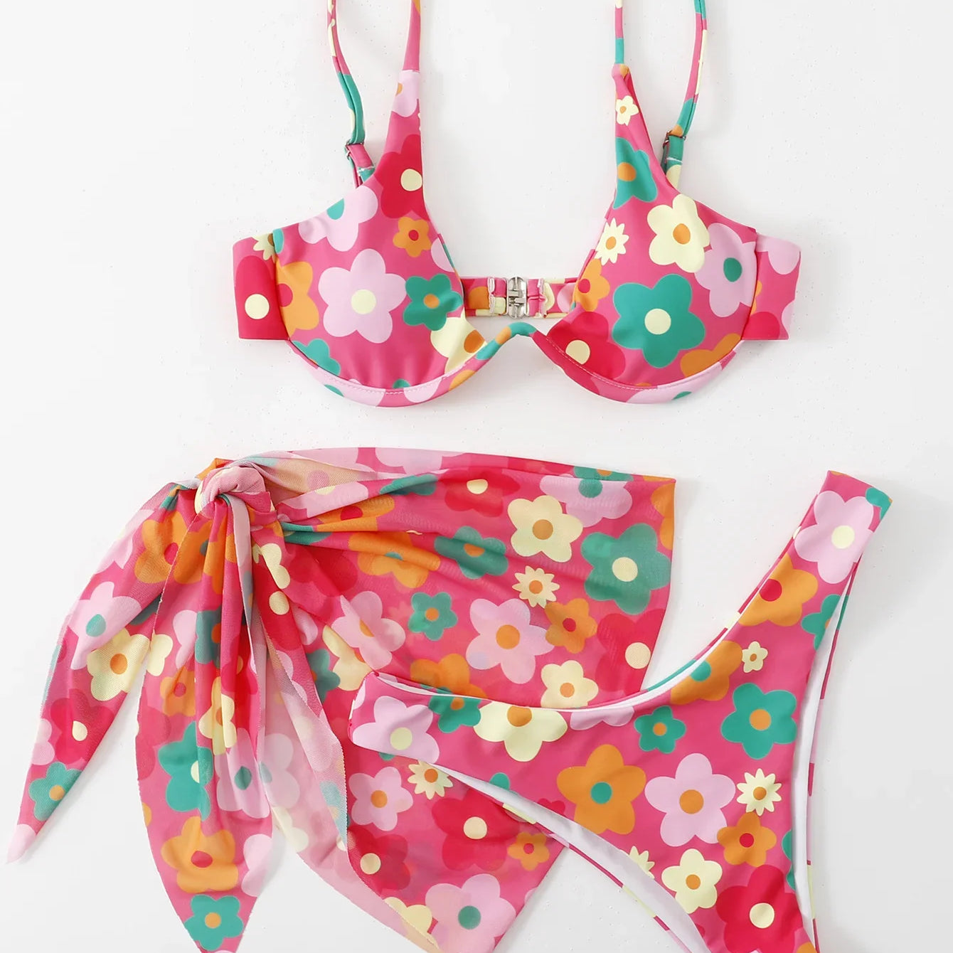 Sexy Bikinis Female Swimsuits Women's Three-Piece Swimwear Beach Swim Wear Bathing Suits Brazilian Bikini Set Pool Bather A23042407G