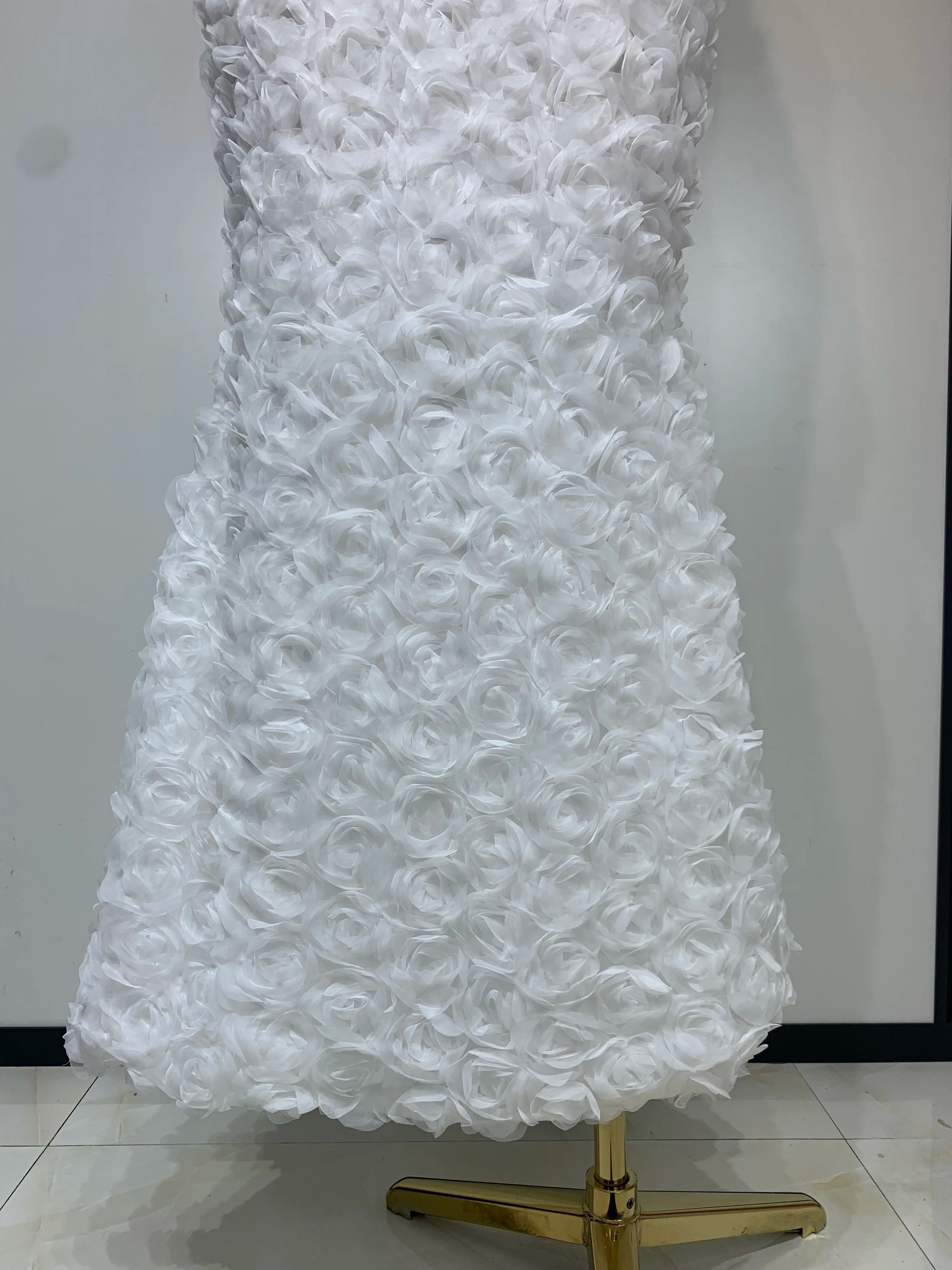 Women Sexy Backless Halter V-neck Florals Bodycon Long Dress Celebrate White Elegant Evening Party Luxury Birthday Outfit