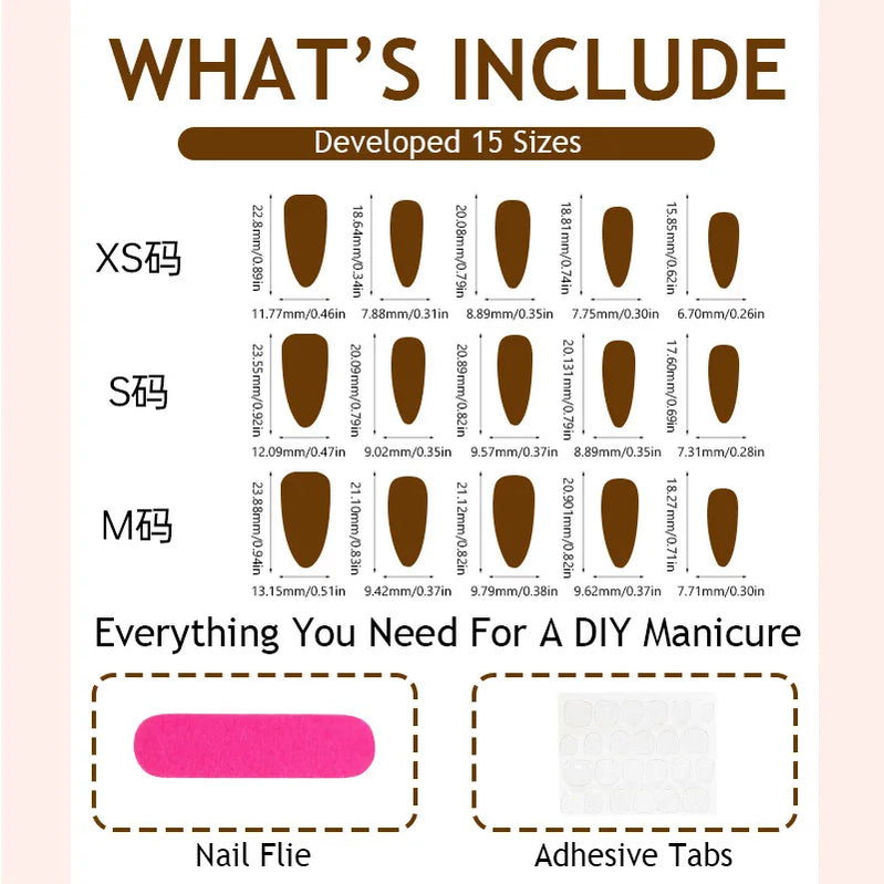 24pcs Bow Cartoon Rabbit Press on Nails Almond French Fake Nails Full Cover Wearable False Nails