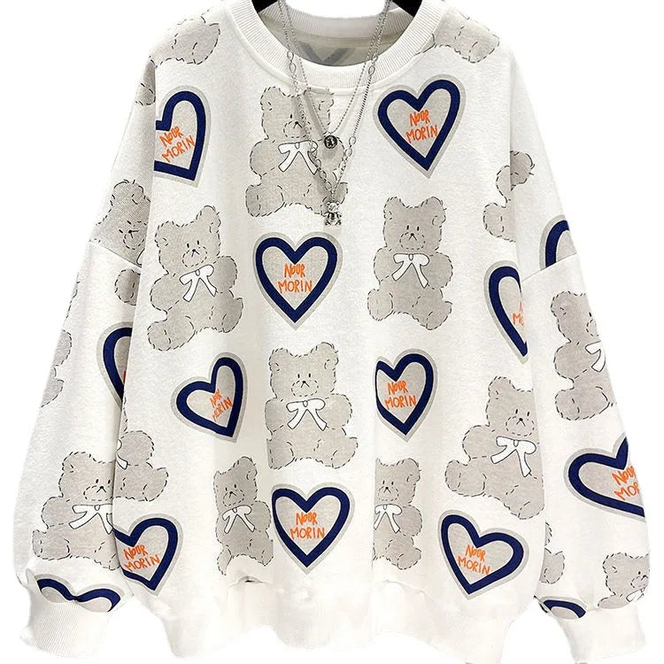 Hoodies Sweatshirt Hoodies Women's Sweater Women's Spring and Autumn Thin Loose Love Top