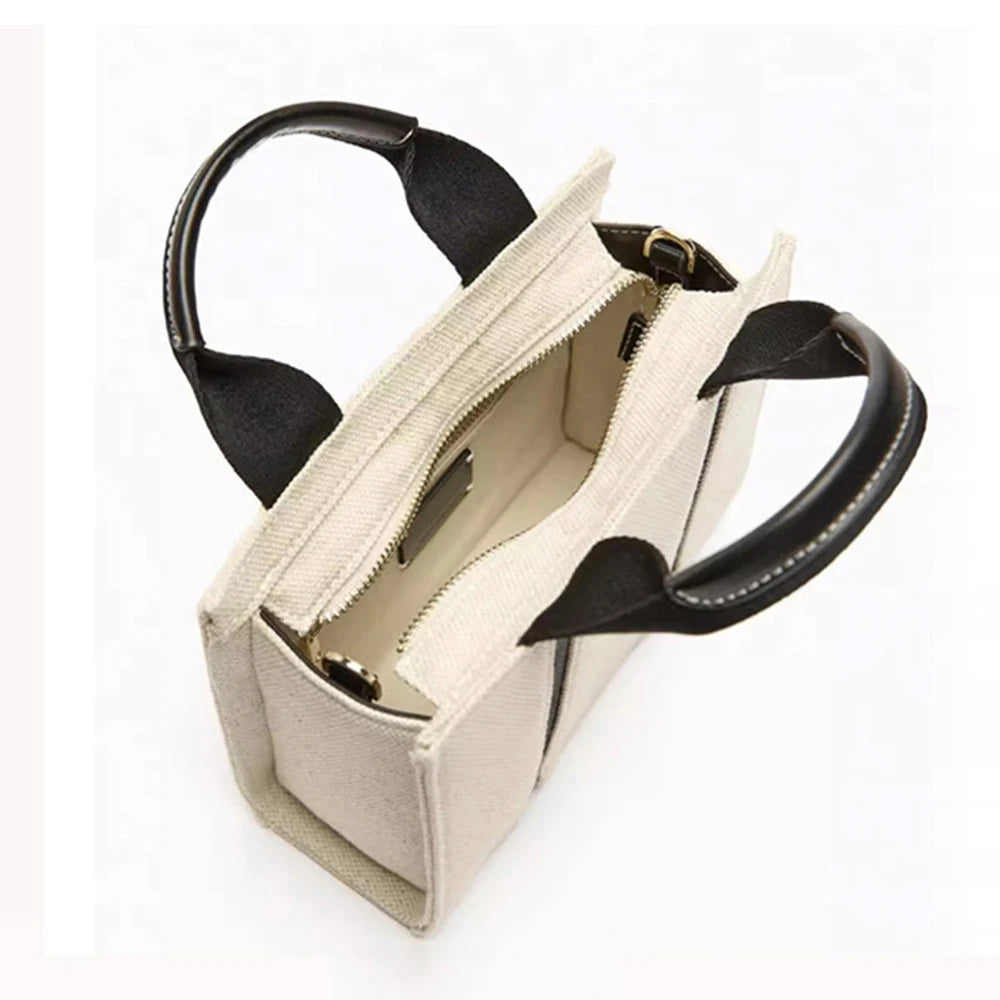 Fashion Designer Canvas Tote Bags for Women Casual Purses and Handbags Luxury Brands Shoulder Crossbody Bag New Shopper Clutch