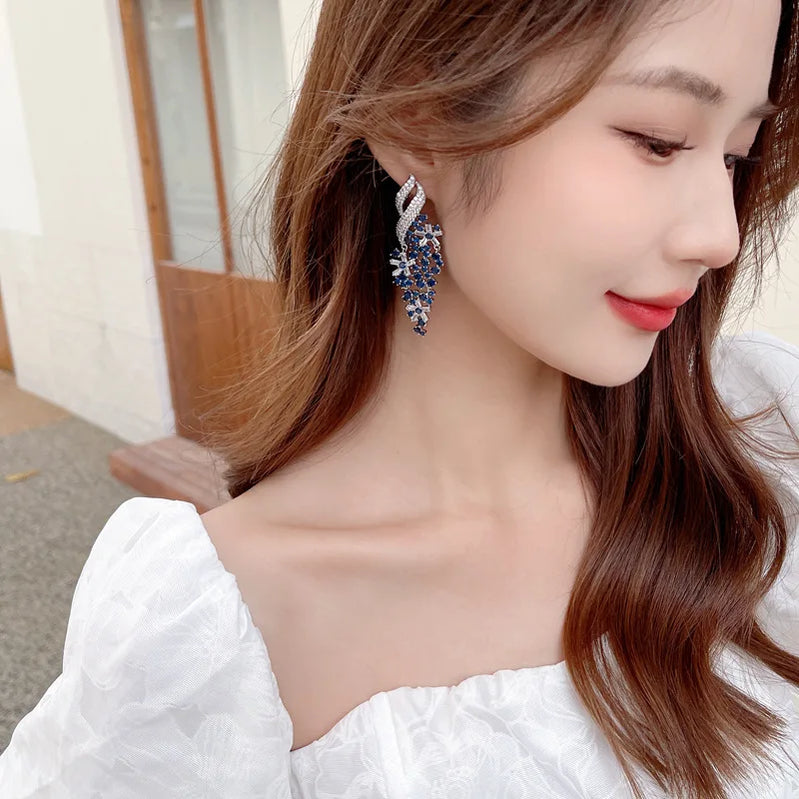 SUYU Fashion Dress Paired With Earrings Exaggerates The Grandeur Of Heavy Industry Earrings