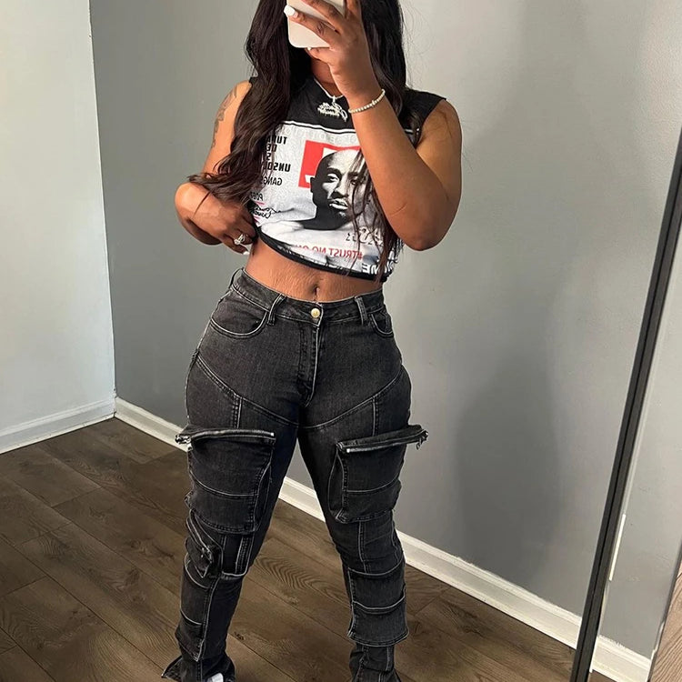 Weird Puss Classic Print Women Tank Tops Sleeveless Pullover Hipsters Hip Hop Streetwear Y2K Causal Basic Wild Comfortable Vest