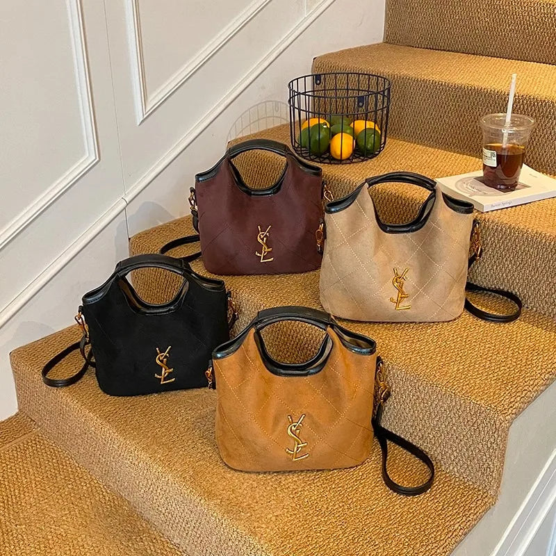 Trendy Women Satchel Bag Quilted Canvas Handbag with Chain Strap Suitable for Casual Dates Parties and Weekend Trips