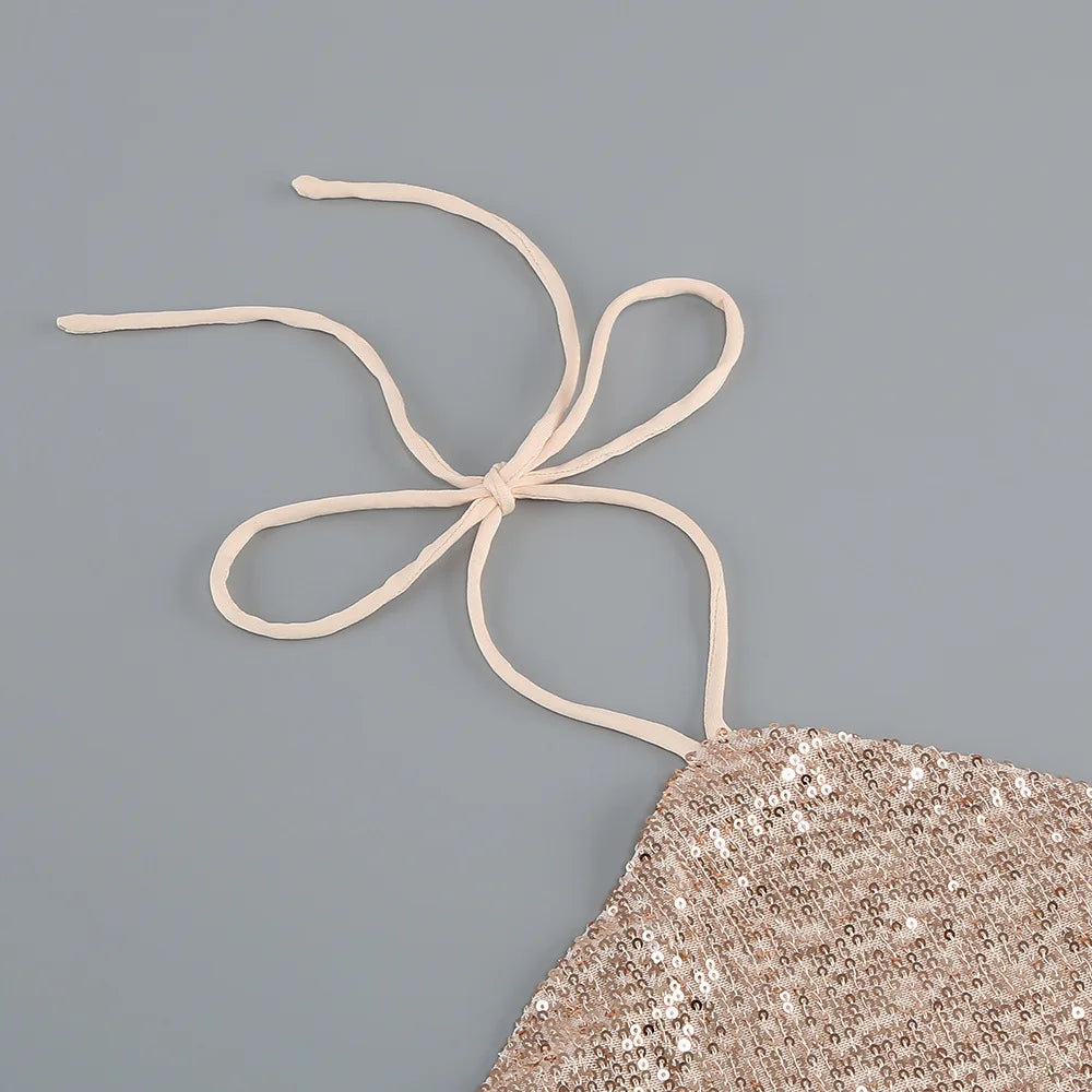 Shinning Sequins Women Sexy Halter Off the SHoulder Bodycon Slim Long Dress Fashion Celebrate Evening Party Cocktail Dress