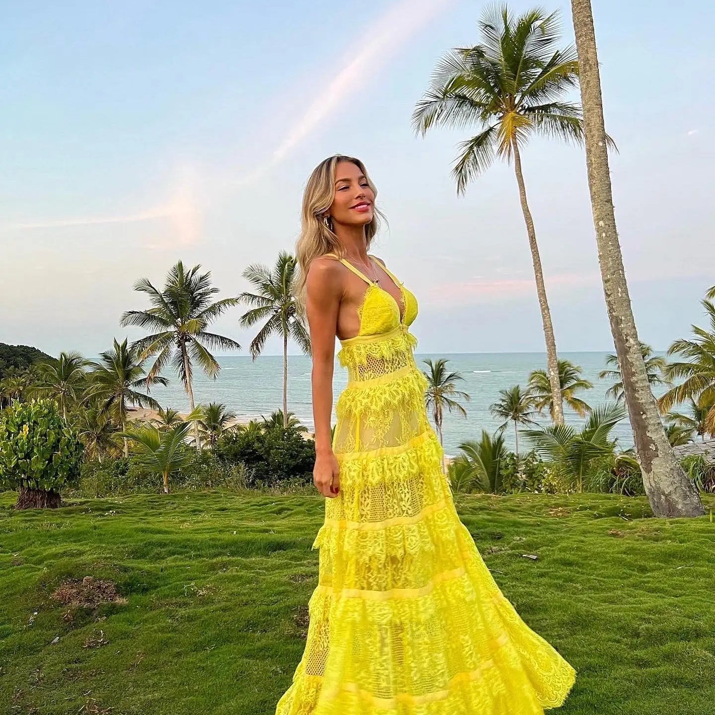 Summer New In Women Dresses Sexy Party Club Evening Dress Fashion Robes Multy-Layer Ruffle Female Chic Gown Women Clothing