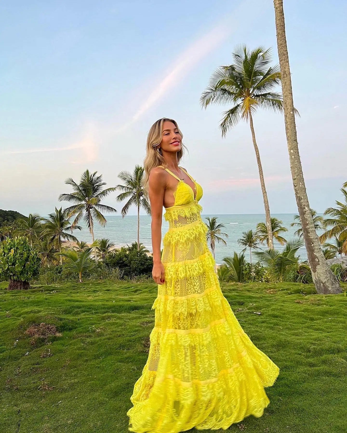 Summer New In Women Dresses Sexy Party Club Evening Dress Fashion Robes Multy-Layer Ruffle Female Chic Gown Women Clothing