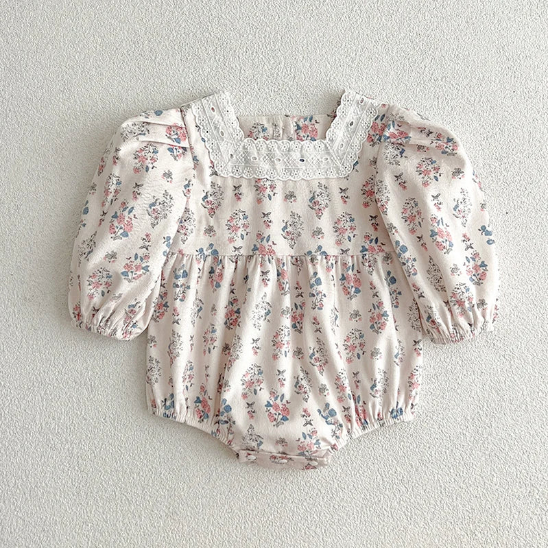 Baby Girls Clothes Autumn Toddler Baby Rompers Princess Dress Red Long Sleeves Girls Dress Christmas Sister Clothing A6072-romper