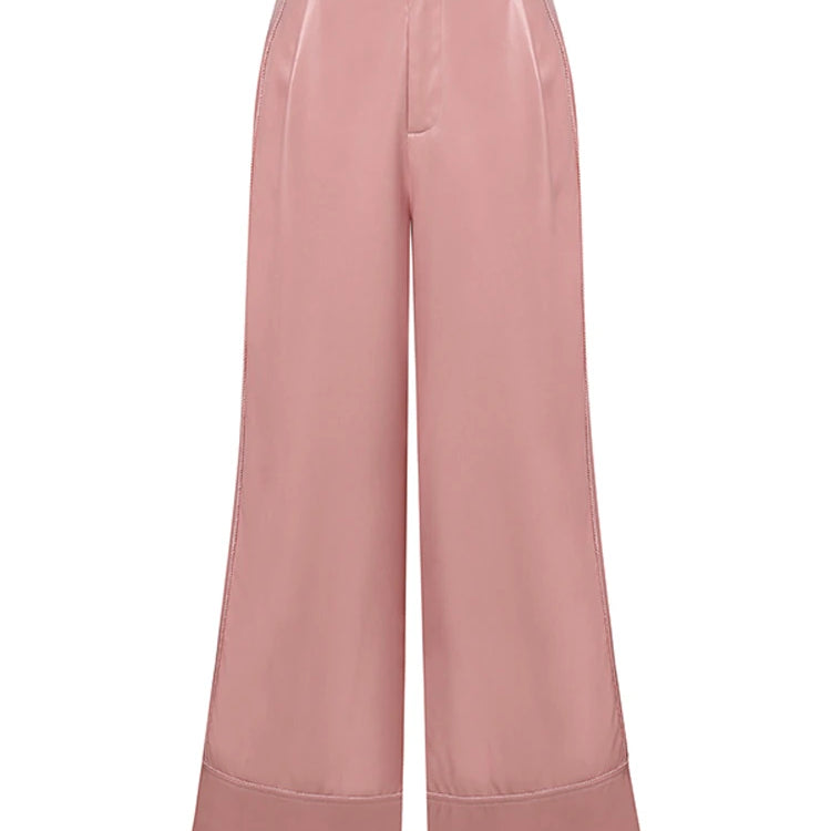 Stretchy Faux Leather Pants Sexy High Waist Pantalon Bell Bottom Flared Long Pant Women Elegant PU Wide Leg Trousers
