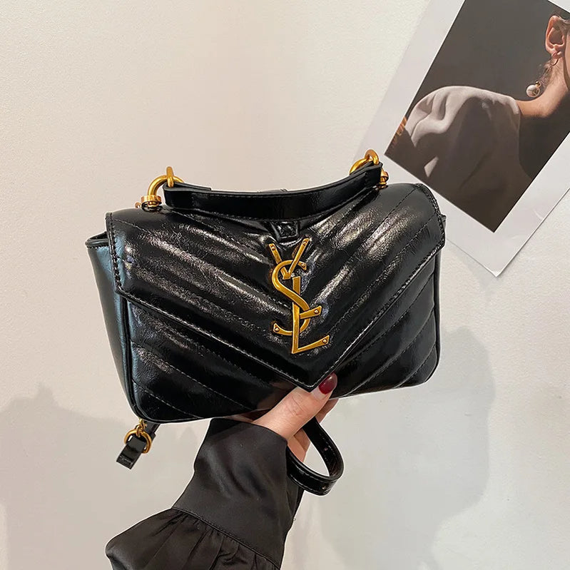 Designer-Inspired Chain Shoulder Bag for Women Luxury Indie Crossbody Purse, Sophisticated & Versatile Day-to-Night Bag