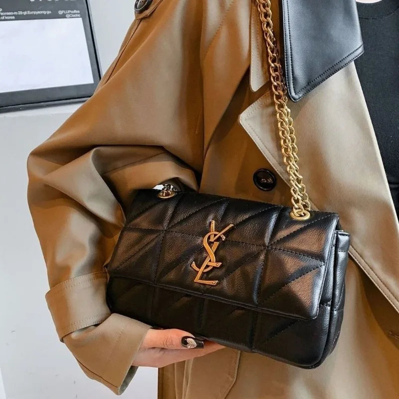 2025 New Luxury Diamond Quilted Chain Bag Women Fashion Crossbody Shoulder Bag For Commute