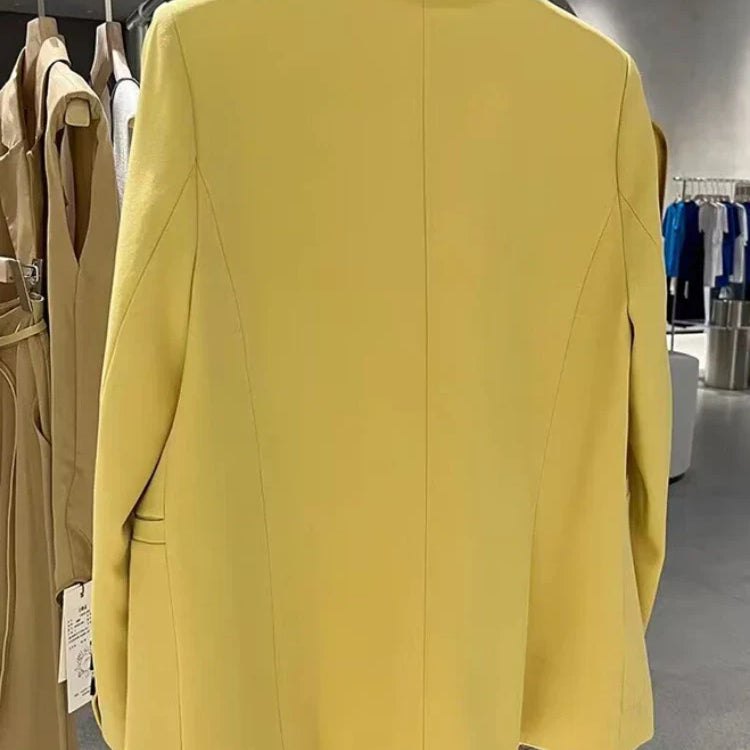 Chic Office Lady Blazer Women's Coats Spring Autumn Female Tops Street Trend Ladies Outerwear Blazers for Women Jacket Clothing