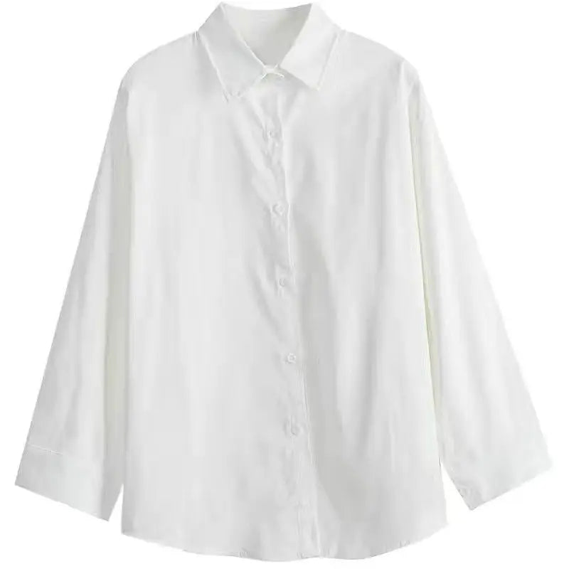 Women Autumn Winter Plaid Loose Coats Shirt Wide Leg Pants 1 or 3 Piece Set Korean Lady Casual Tweed Jacket Jeans Blouse Outfits Only Shirt