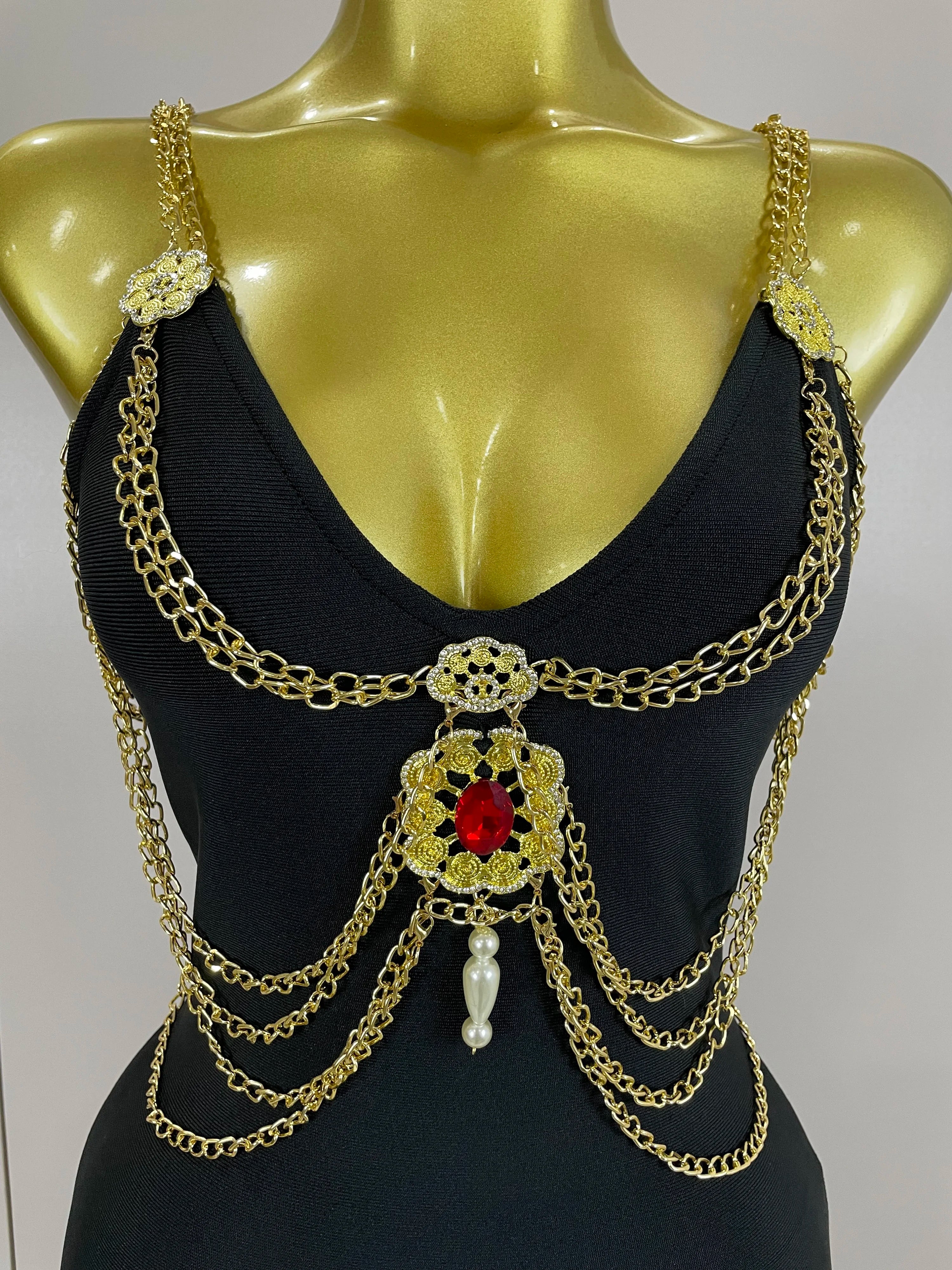 2025New High Quality New Black Chain Spaghetti Strap V-Neck Split Bandage Dress Bodycon Celebrity Club Party Long Dress Vestidos