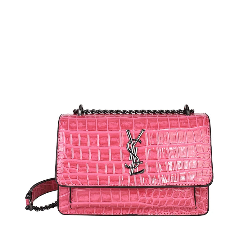 Fashion Women's Elegant Leather Shoulder Bag Luxury Handbag Classic Crossbody Tote For Stylish Ladies Look