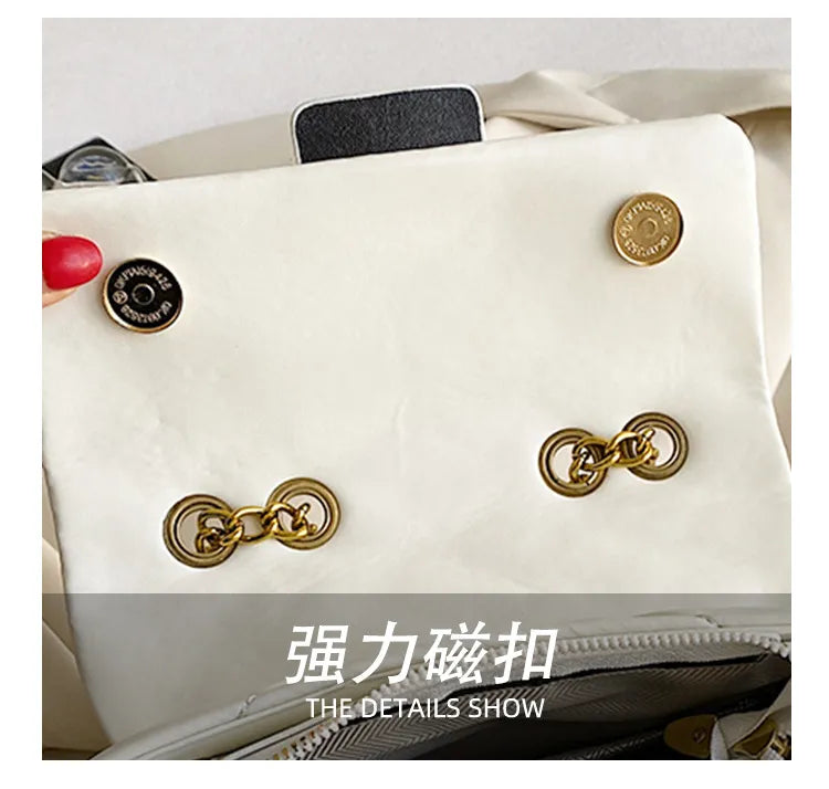 Summer Eagle Head Chain Crossbody Bags for Women UK Brand Designer Fashion Trend Handbag PU Shoulder Bag Diamond Flower Bag