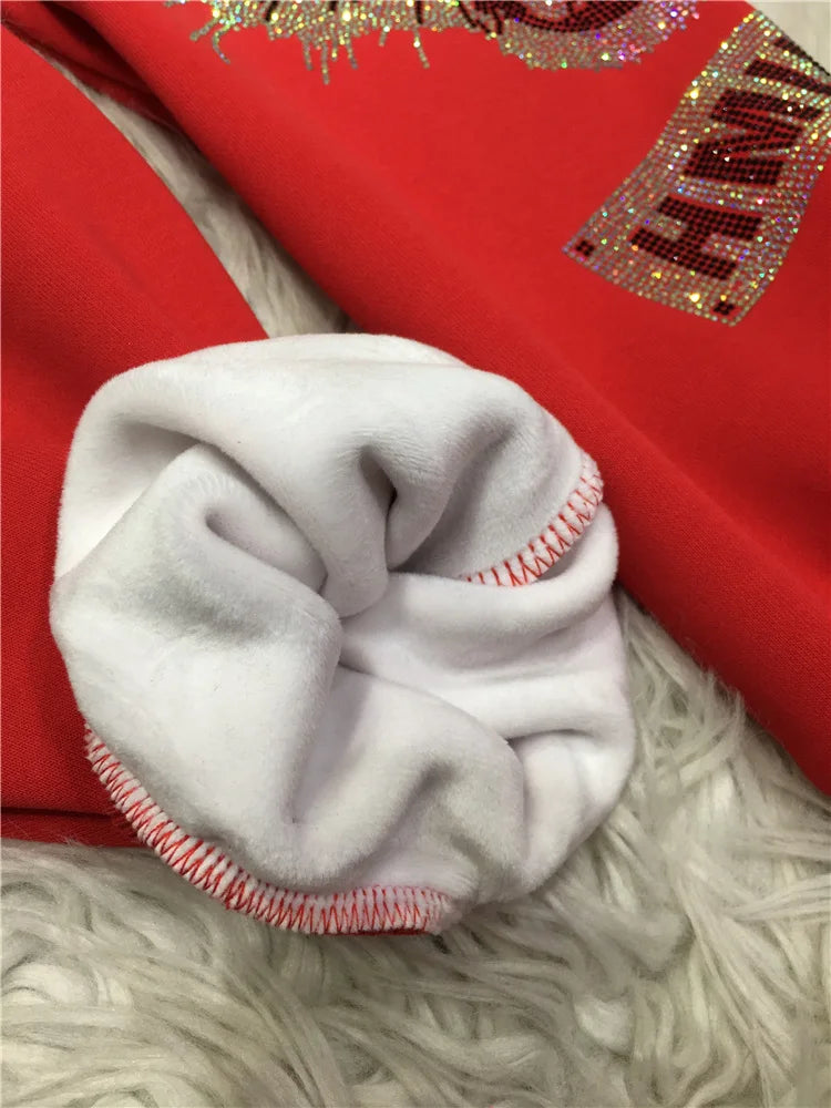 4XL Plus Size Luxury Brand Thick Rhinestone Tiger Pant Women Autumn 150 KG Casual Large Size Trousers Ladies Streetwear Winter