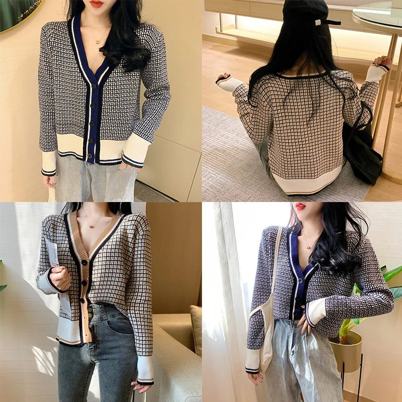 Women's Cardigan Sweater Button-Down Long Sleeve Knit Cardigans