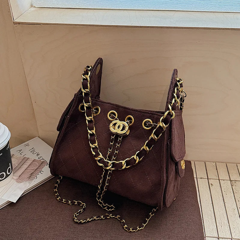 2025 Women's Large Capacity Bucket Bag, Vegan Leather Multi-way Crossbody Tote, Minimalist Casual Chic Handbag for Work Commute