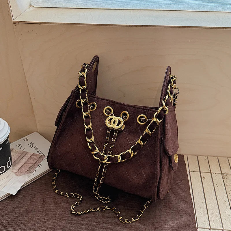 2025 Women's Large Capacity Bucket Bag, Vegan Leather Multi-way Crossbody Tote, Minimalist Casual Chic Handbag for Work Commute