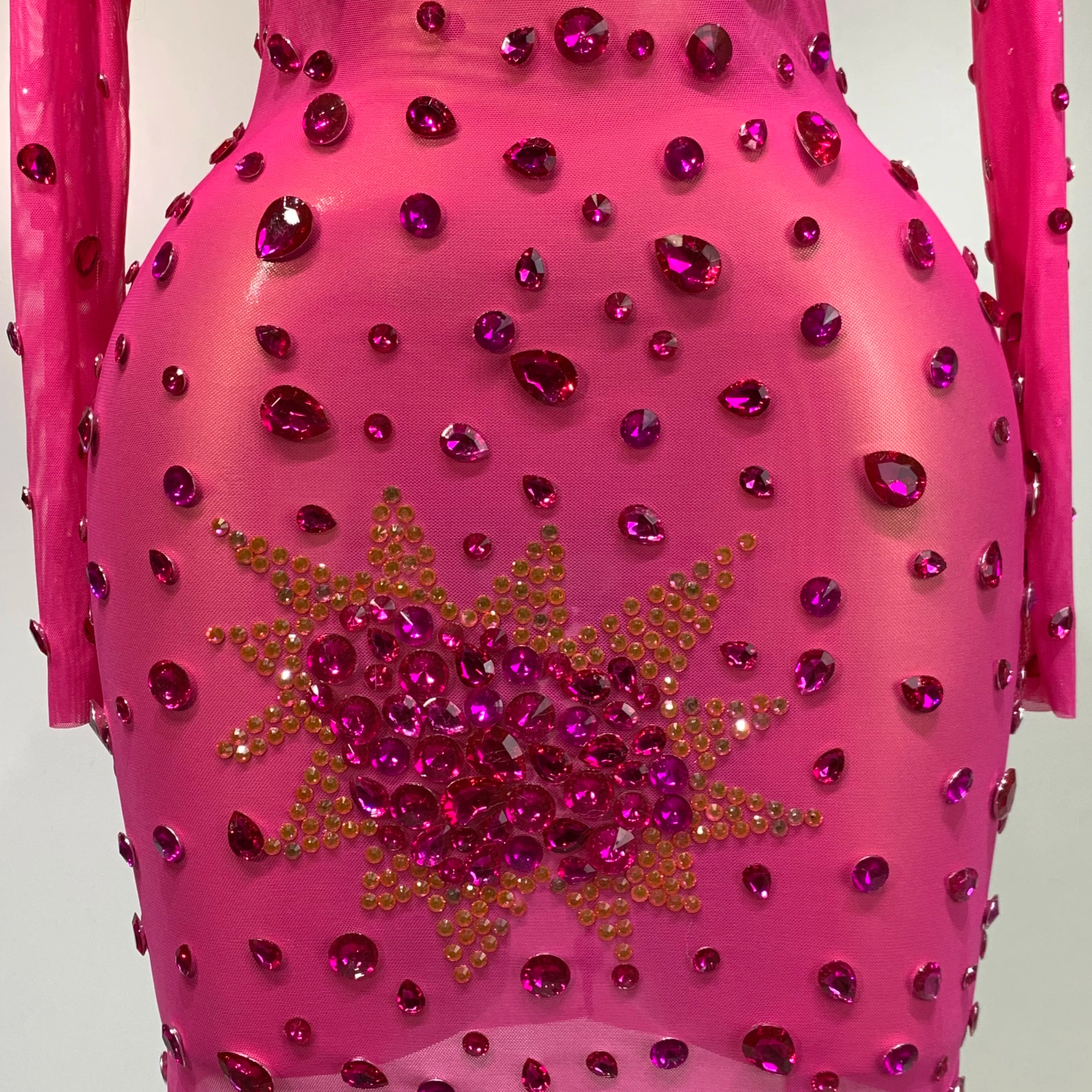 High Quality Sparkly Rhinestone Sexy Bodycon Dress 2025 New Fashion Nightclub Stage Outfit Luxury Birthday Party Dresses