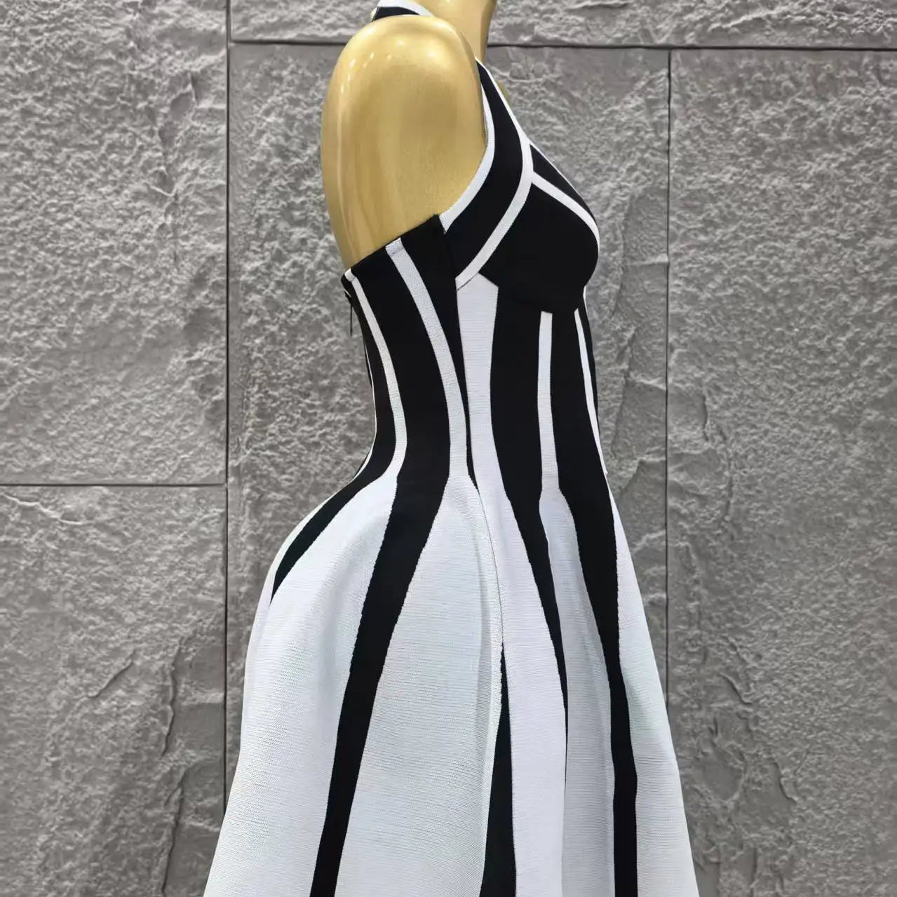 Top Quality Women Sexy Halter Backless Bandage A-Line Mini Dress Everyday Wear Celebrate Vacation Evening Party Dress