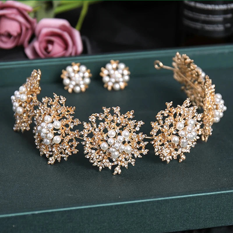 Wedding Hair Accessories Crystal Pearl Hair Belt Wedding Bridal Hair Ornaments Hair Jewelry bride Headdress Headbands FG-0036-A Headbands