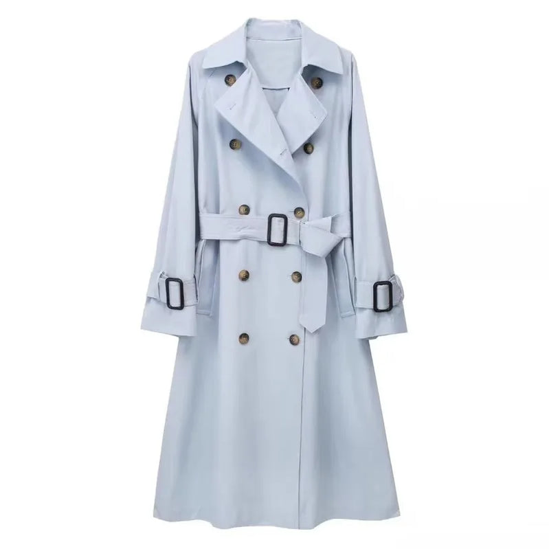 Long Trench Luxury Elegant Trench Coat Female Y2k New in Outerwears Women's Windbreaker Jackets Trend Coat Ladies