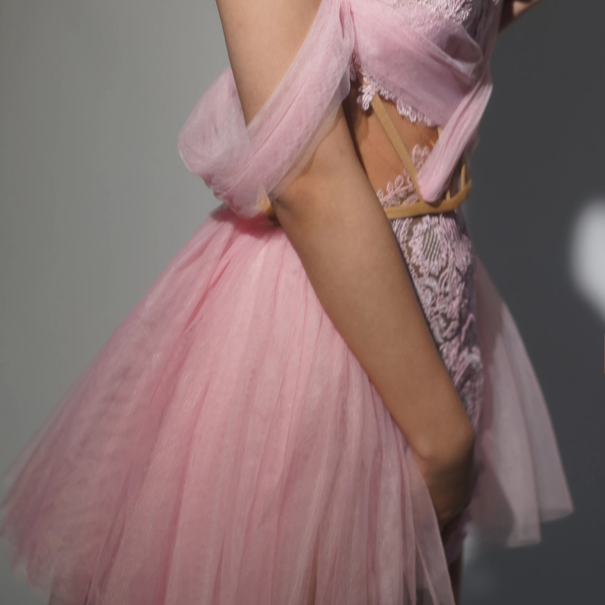 Robe longue moulante 2 pièces en maille à paillettes, sans bretelles, grise et rose, pour femme, tenue sexy pour célébrer un anniversaire, une séance photo