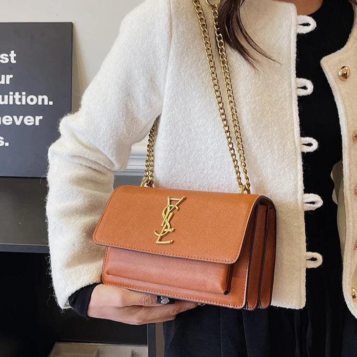 New Arrival Women's Luxury Chain Shoulder Bag High-End Texture Single Shoulder Crossbody Bag Versatile Armpit Purse for Ladies