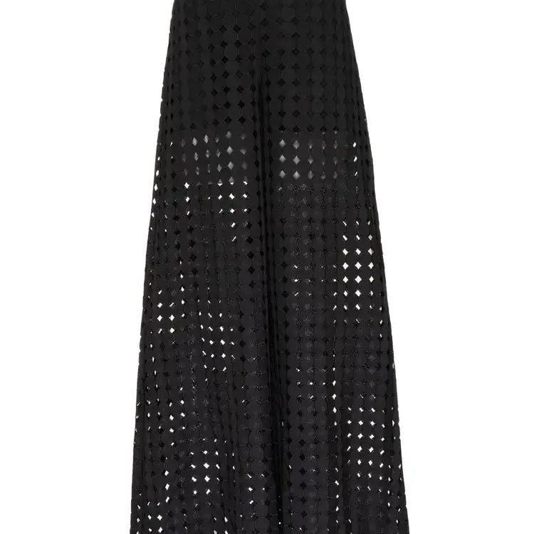 Solid Color 3D Beaded Floral Bikinis Set Women's Fashion Design Swimsuits and Pants Luxury Swimwear Bathing Suit Beachwear 2024 Only Black Pants