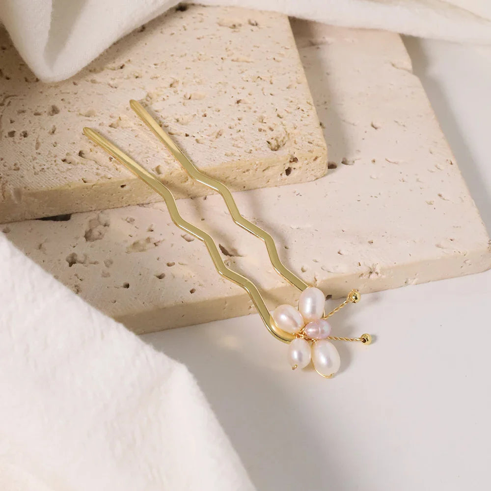 Natural Pearl Retro Hair Accessories Women Luxury Jewelry Hair Clips Flamenco Combs For Hair Girls Hair Pin Gift Gh0110 GH0114