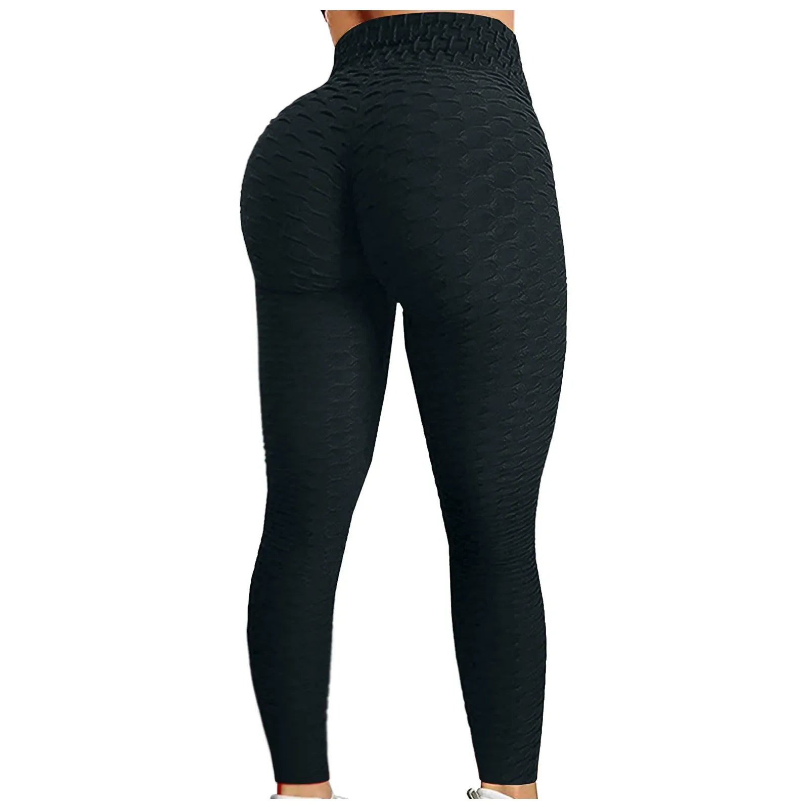 Women's Bubble Hip Lifting Exercise Fitness Running High Waist Yoga Pants