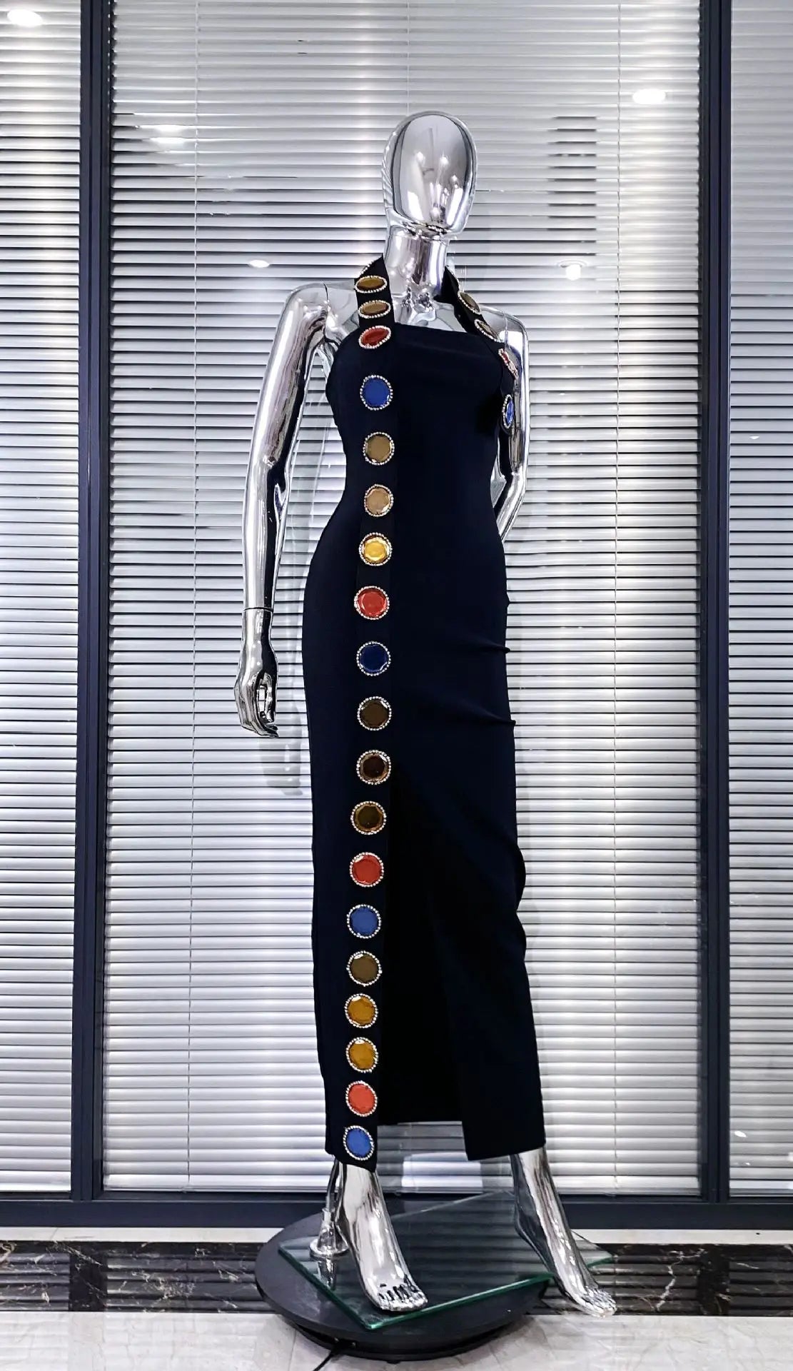 Women Sexy Halter Off the Shoulder Shinning Sequined Bodycon Long Bandage Dress Celebrate Evening Party Birthday Fashion Outfit