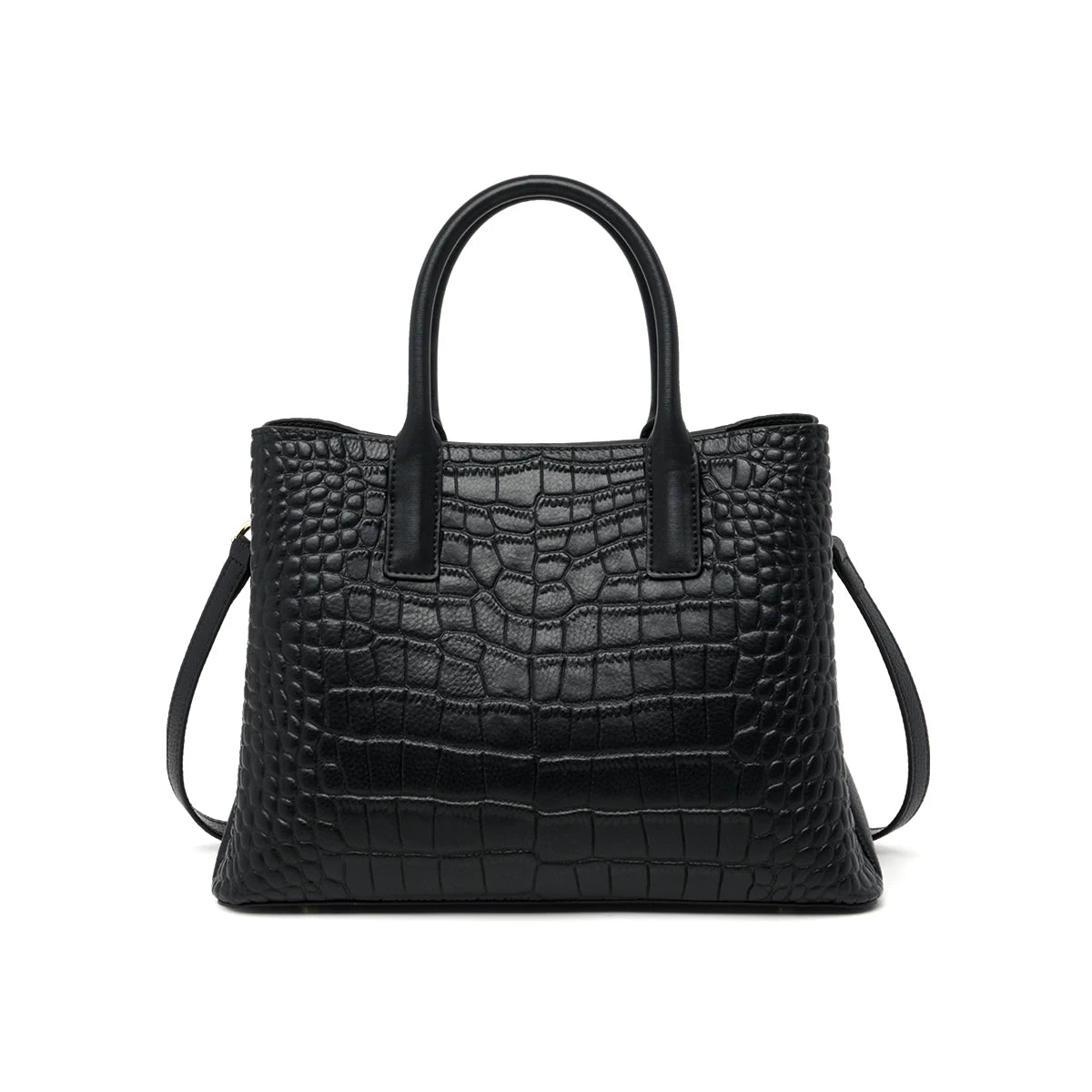 Leather Women's Handbags Black Color New Tote Bag Skin COW Ladies Purses Winter