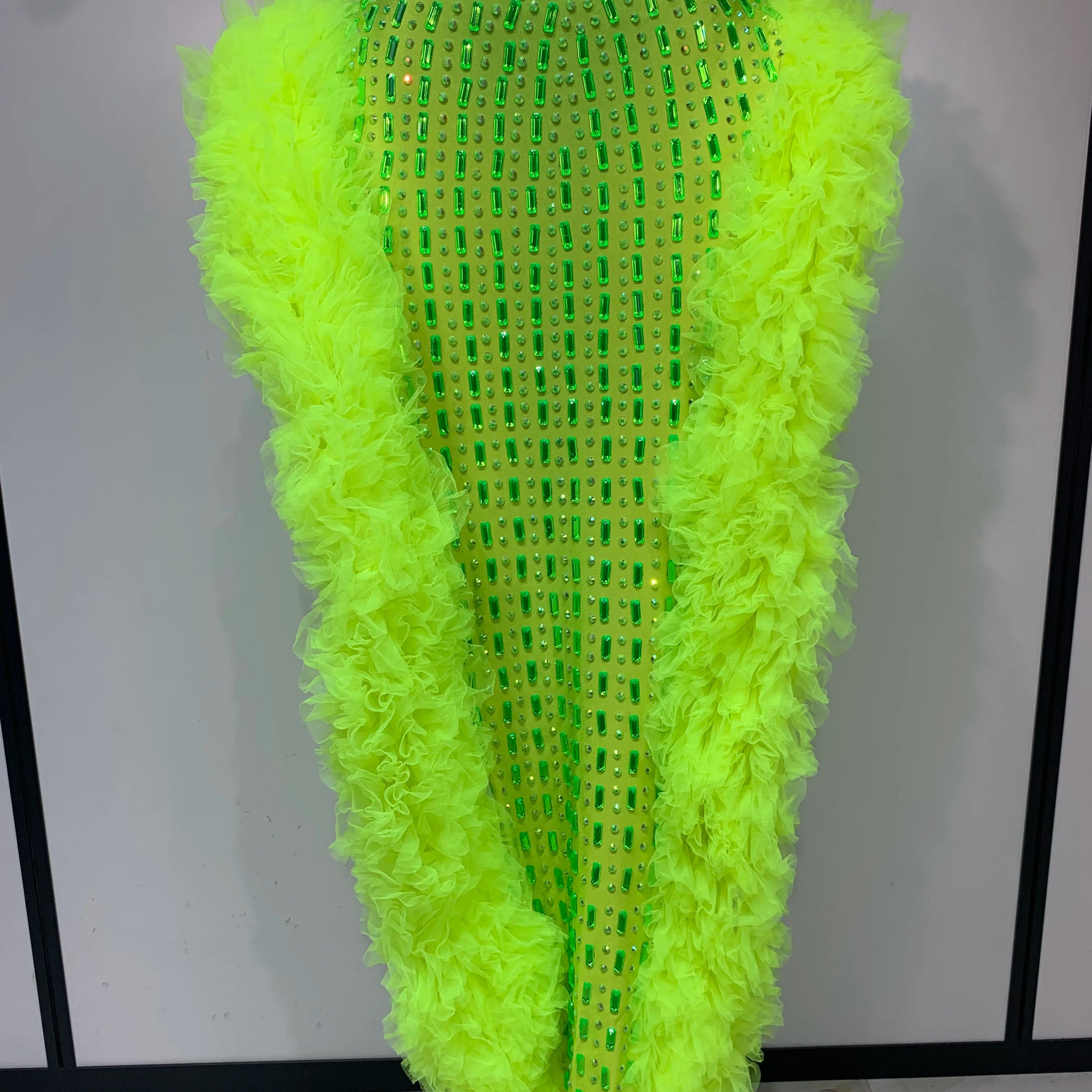 Women Sparkly Rhinestone Sexy Strapless Tops Skirt Two Piece Set Celebrate Evening Party Luxury Birthday Nightclub Stage Outfit