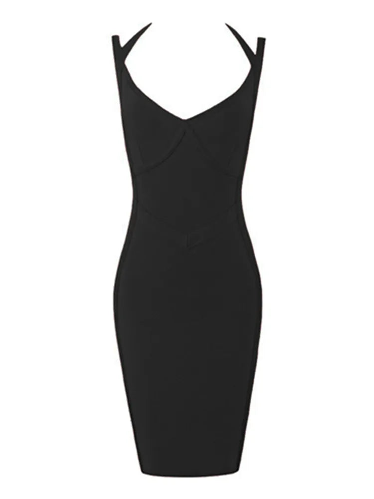 Robe de soirée sexy à col en V et dos nu pour femme, tenue d'été à bandes, noire et rouge, style créateur, livraison gratuite, 2022