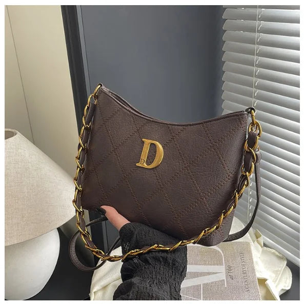 Fashion Casual Women's Bags, Large-capacity Commuter Versatile Oblique Straddle Bags, Fashionable Luxury Handbags