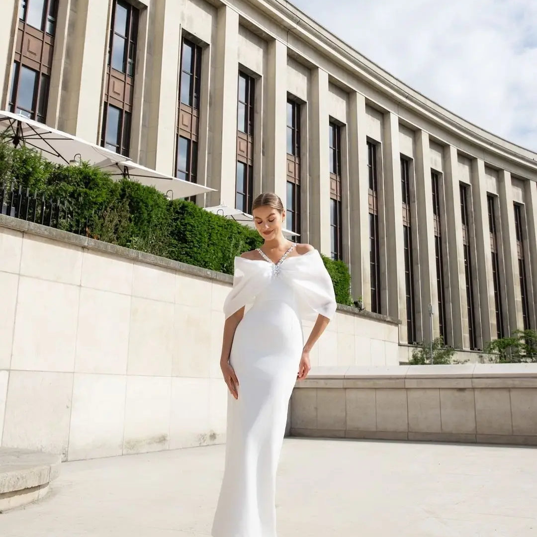 White Black Color Women Sexy Off the Shoulder Beading Halter Bodycon Long Bandage Dress Celebrate Evening Party Dress Wholesale