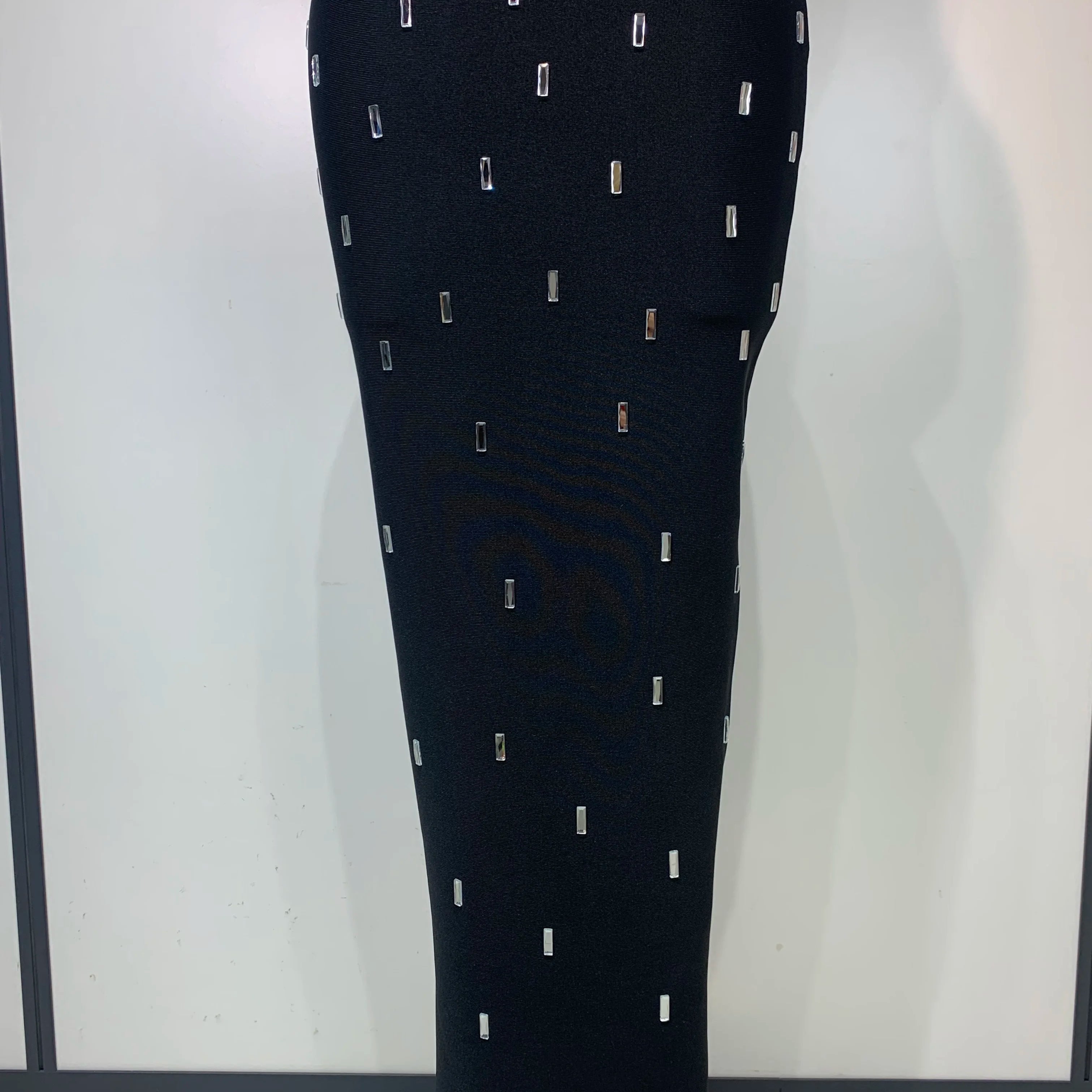 Fashion Sexy Strapless Bodycon Bandage Dress Luxury Rhinestone Celebrity Elegant Evening Prom Gown Birthday Wedding Guest Dress