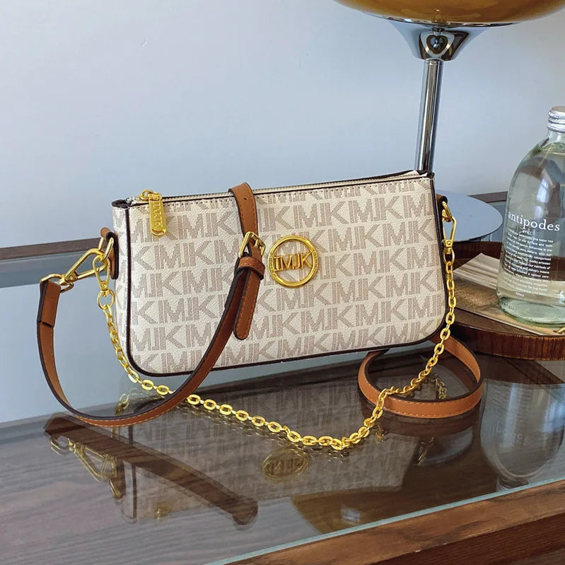 Winter Fashion Popular Luxury Bag New Trend Versatile Women's Bag Shoulder Messenger Bag  Printed Chain Small Square Bag Women