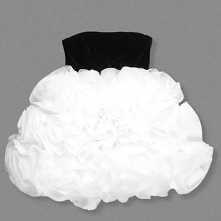 Women Summer Celebrity Sexy Strapless Ruffles Patchwork Ball Mini Gowns Dress 2025 Elegant Evening Party Club Vestido